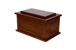 Solid Oak Urn