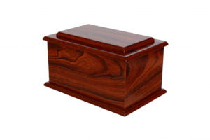 Mahogany Gloss Woodgrain Urn