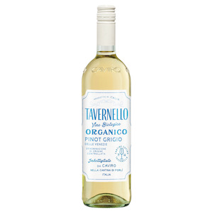 Wine and spirit merchandising: Tavernello Organic Pinot Grigio 2021