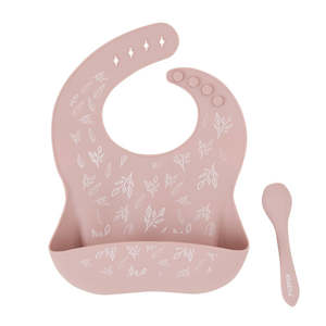 All4Ella - Silicone Bib with Spoon