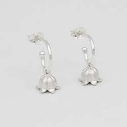 Lily of the Valley Hoop Earrings