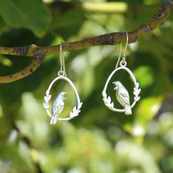 Tui Bird Earrings