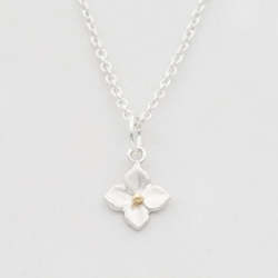 Jewellery manufacturing: Hydrangea Necklace/ 9ct Yellow Gold and Silver