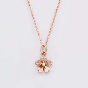 Jewellery manufacturing: Forget Me Not Necklace/ 9ct Rose Gold