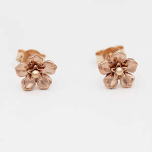 Forget Me Not Earrings/ 9ct Rose Gold