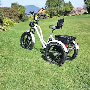 E-Trike  - White Smart Technology long distance wired2ride brand