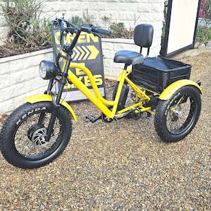 E-Trike  - Yellow Smart Technology with large battery and reverse