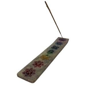 Chakra Soapstone Incense Burner