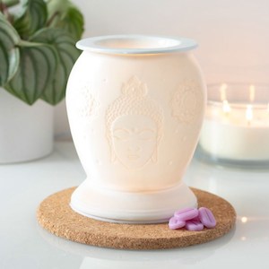 Jewellery: Buddha White Ceramic Electric Oil Burner