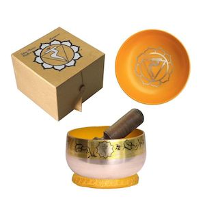 SINGING BOWL – Gift Set Yellow 12.5cm- Note A