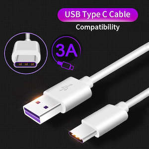 Latest: 3M Type-C Cable 3A Fast-Charging Data USB-C Cable Extra Long Cord