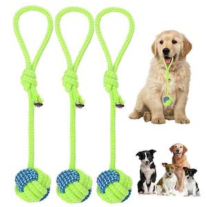 Pet Dogs Cotton Rope Chew Toys for Puppies Teething Clean