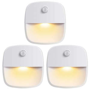 Cordless Battery-Powered LED Motion Sensor Night Wall Closet Lights