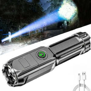 LED Torch Light Telescopic Zoomable Waterproof Torch Light Lamp Outdoor Lighting