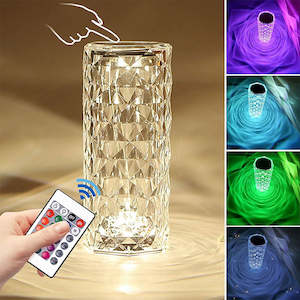 Sparkling Crystal Lamp Rechargeable Touch Control LED Night Light