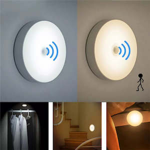 Home Decor: Motion Sensor Night Light Rechargeable Carbinet Induction Lamp