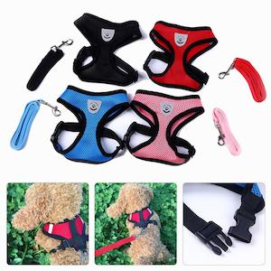 Mesh Harness with Padded Vest for Puppy and Cats