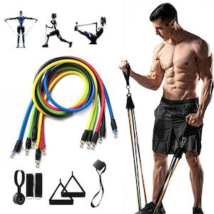 11Pcs/Set Fitness Training Resistance Stretch Exercise Bands