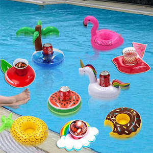 5pcs Mini Water Coasters Inflatable Drink Cup Holder