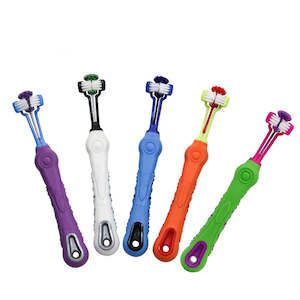 For Pets: 3-Sided Toothbrush Dog Toothbrush Cleaning Mouth Pet Dental Care