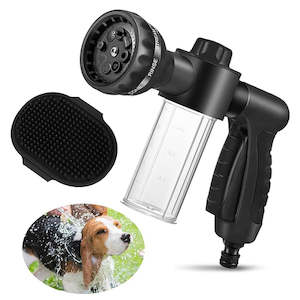 Dog Wash Pup Jet Hose Nozzle Foam Sprayer with Soap Dispenser for Pet Shower Bathing Tool