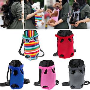 Durable Pet Dog Backpack Front Pack Chest Tote Carrier Net Bag