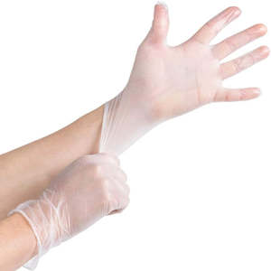 Hand Wrist Care: 100pcs Disposable Thick PVC Powder-Free Protective Vinyl Gloves