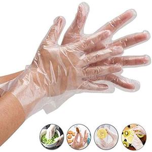 200pcs Disposable Food Safe Clear Plastic Gloves