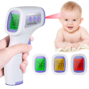 Personal Protective Supplies: Digital No-Touch Forehead Infrared Thermometer for Adults & Kids