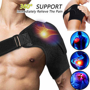 Adjustable Shoulder Support Belt, Rotator Cuff Pain Relief - Fits Left or Right Shoulder