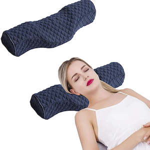 Neck Back Support: Cervical Memory Foam Neck Support Roll Pillow for Stiff Neck Pain Relief