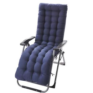 Neck Back Support: Sun Lounger Cushion Outdoor Thicken Recliner Cushions