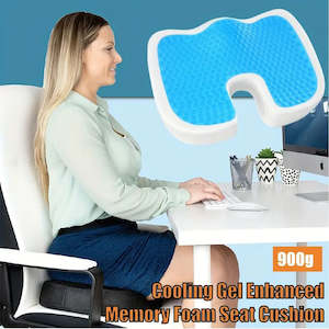 Orthopedic Cool Gel & Memory Foam Enhanced Seat Cushion