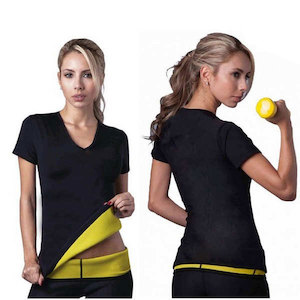 Hot Thermo Body Shaper Neoprene Sweat Sauna T-Shirt Slimming Suit