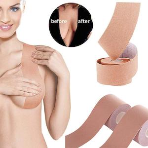 Bras Panties: Boob Tape Bras Adhesive Strapless Invisible Bra Nipple Pasties Covers Breast Lift Tape