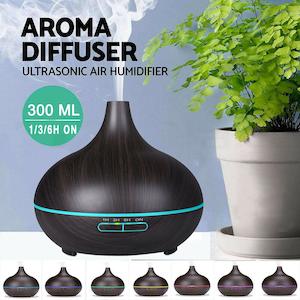 300ML Essential Oil Diffuser 7 Color Lights Aromatherapy Mist Humidifier