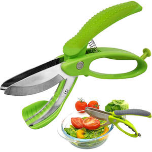 As Seen On Tik Tok: Herb Salad Vegetable Scissors Fruit Slicer Kitchen Gadgets