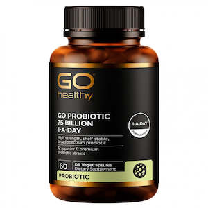 Go Healthy Go Probiotic 75 Billion 1-A-Day 60 Capsules