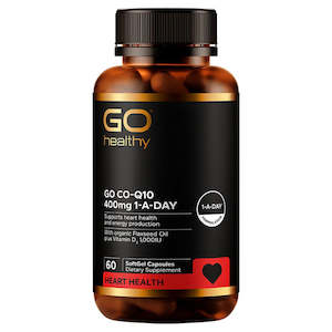 GO Healthy Go Co Q10 400mg One-A-Day 60 Sofgels