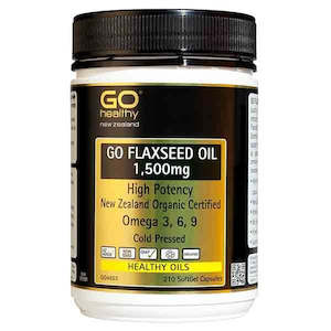 Go Healthy: GO Healthy Go Flaxseed Oil 1500mg - 210 Capsules