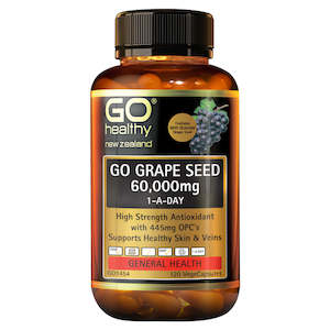 Go Healthy: Go Healthy GO Grape Seed 60,000mg 1-A-Day 120 Capsules