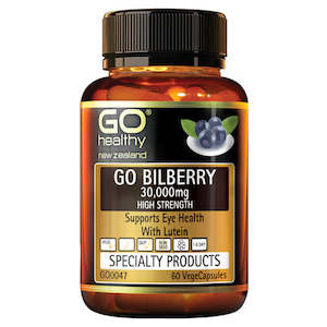 Go Healthy Go Bilberry 30,000mg High Strength 60 Capsules