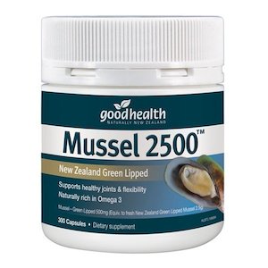 Good Health Mussel 2500 300 Capsules - New Zealand Green Lipped