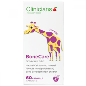 Clinicians BoneCare Kids Calcium Chews 60 Tablets