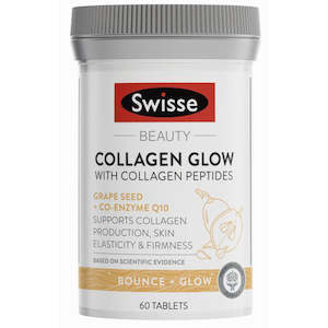 Swisse Beauty Collagen Glow with Collagen Peptides 60 Tablets