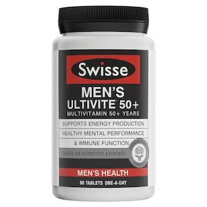 Swisse Men's Ultivite 50+ Multivitamin 90 Tablets