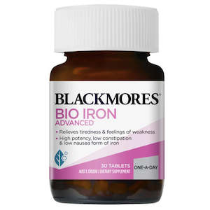 Blackmores: Blackmores Bio Iron Advanced - 30 Tablets