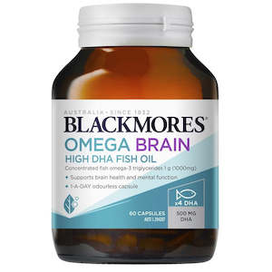 Blackmores OMEGA Brain High DHA Fish Oil - 60 Capsules