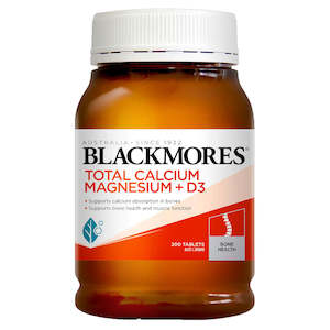 Blackmores: Blackmores Total Calcium Magnesium + D3 - 200 Tablets