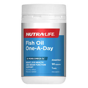 Heart Health: Nutra-Life Ocean Clean Fish Oil One-A-Day - 90 Capsules